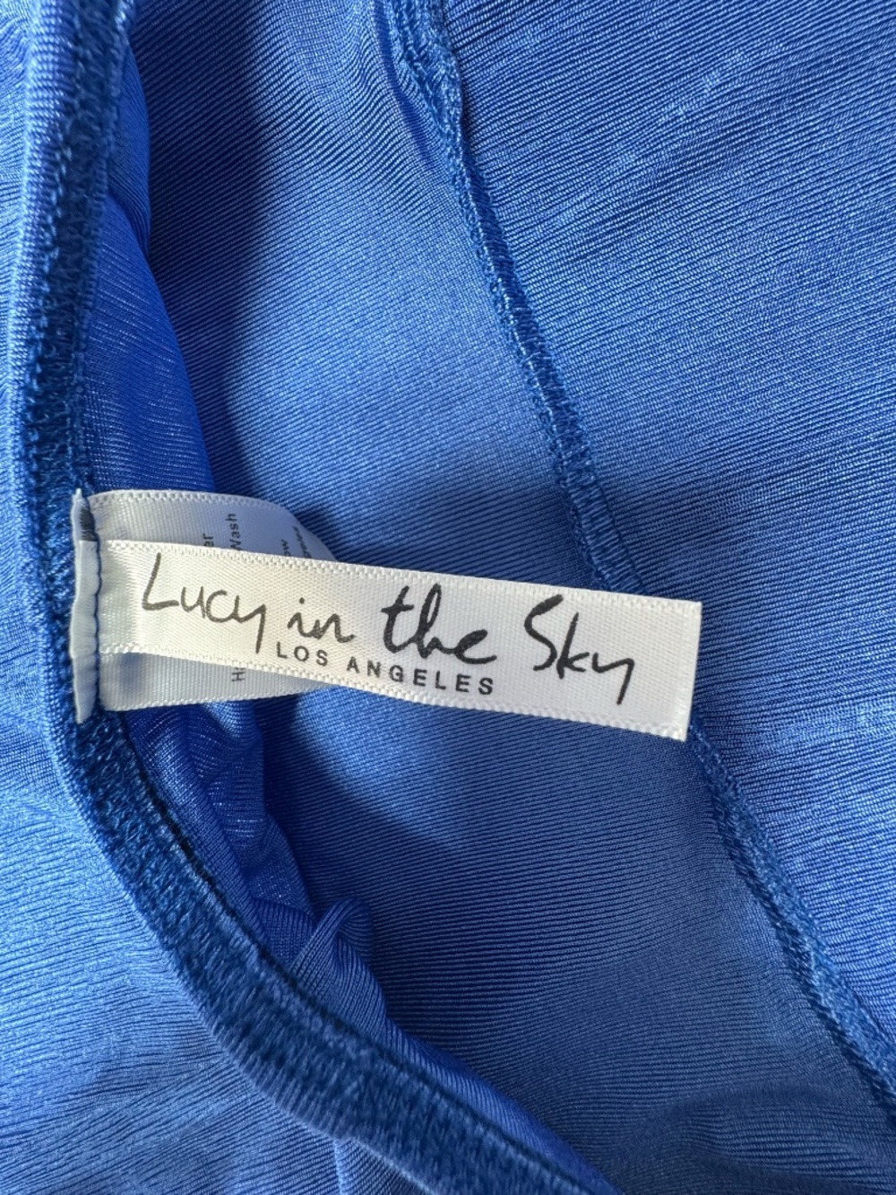 Lucy in the Sky - Blue One Shoulder Maxi Dress -Size XS -  NEW Without Tags. - Picture 12 of 13